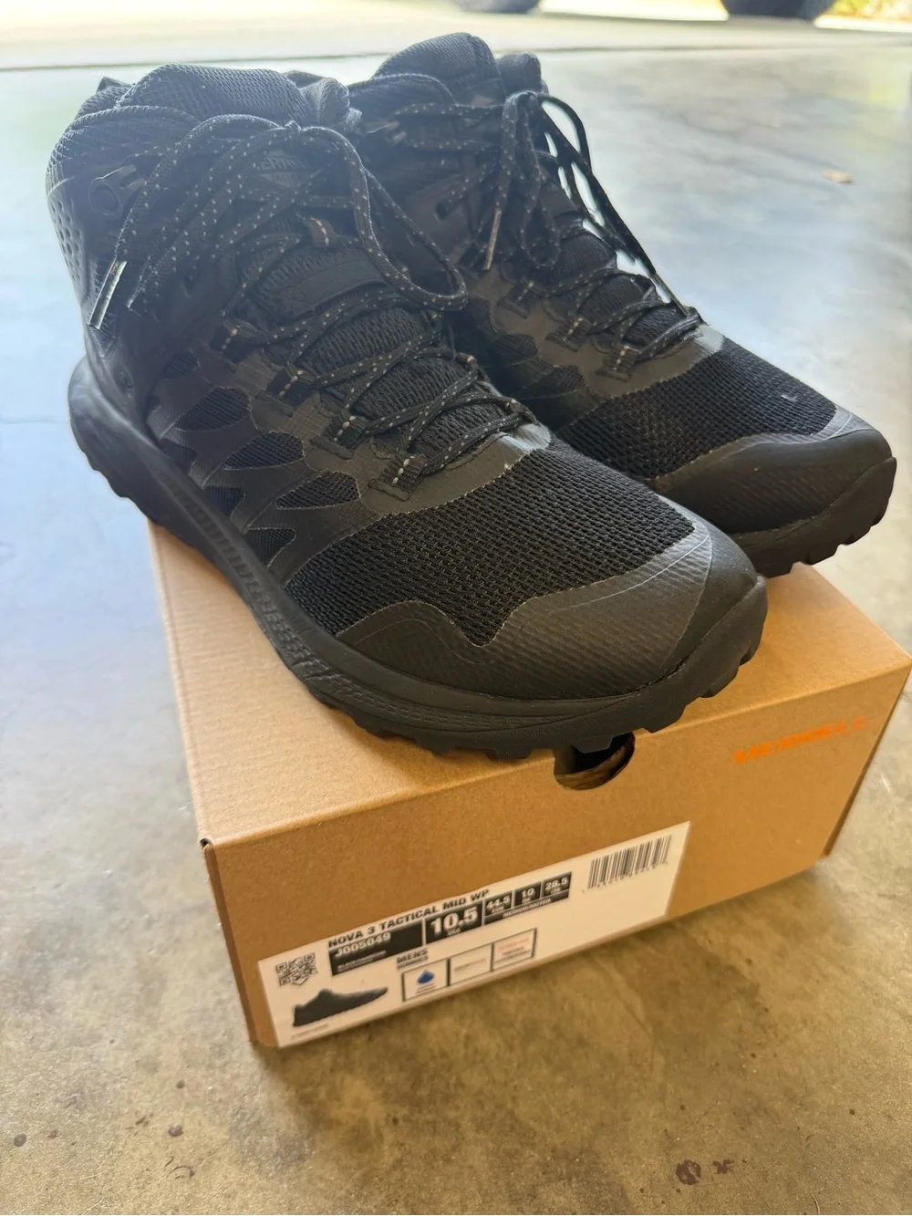 Merrell Men's Black Tactical High-Top Boot